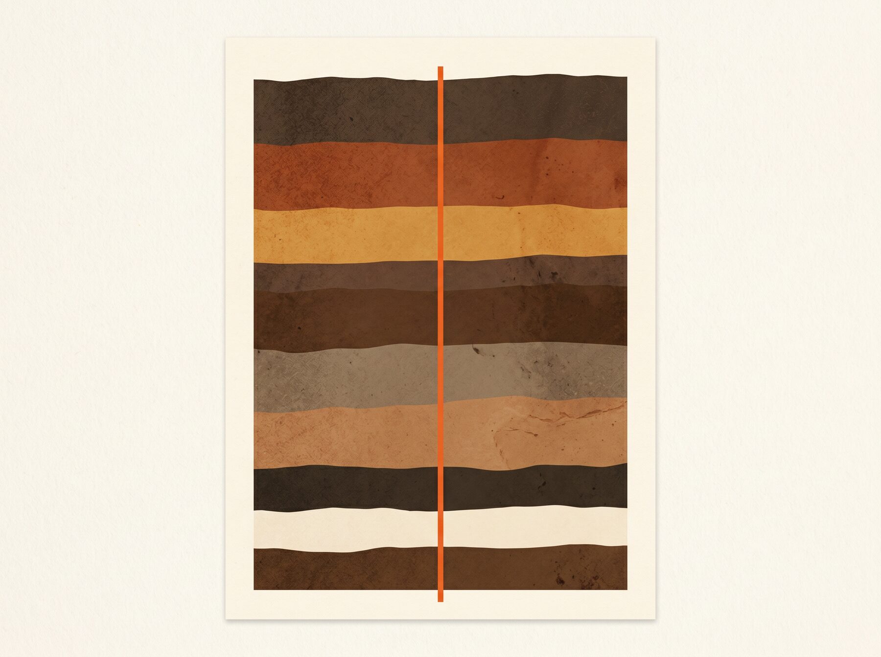 Abstract soil profile in earth tones — EJP SOIL